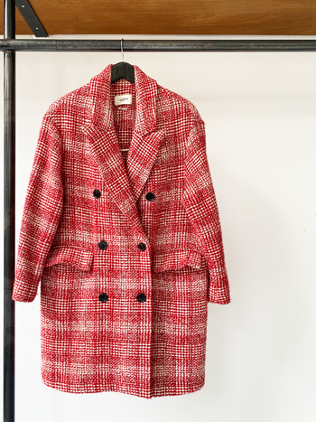 Isabel Marant Étoile red bouclé coat size 38