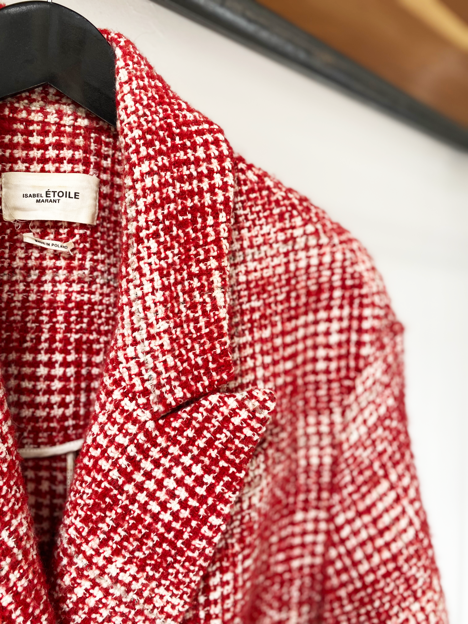 Isabel Marant Étoile red bouclé coat size 38