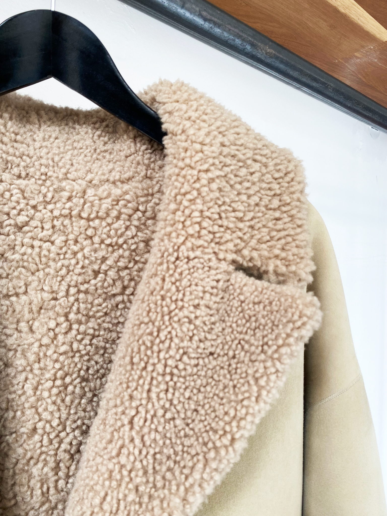 ba&sh reversible shearling coat size S