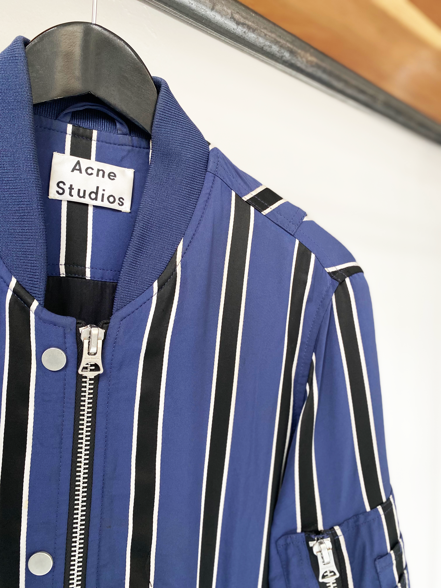 Acne Studios striped bomber jacket size 36