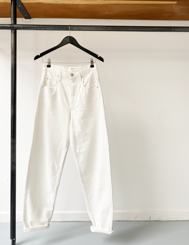 Isabel Marant Étoile white corfy jeans size 34