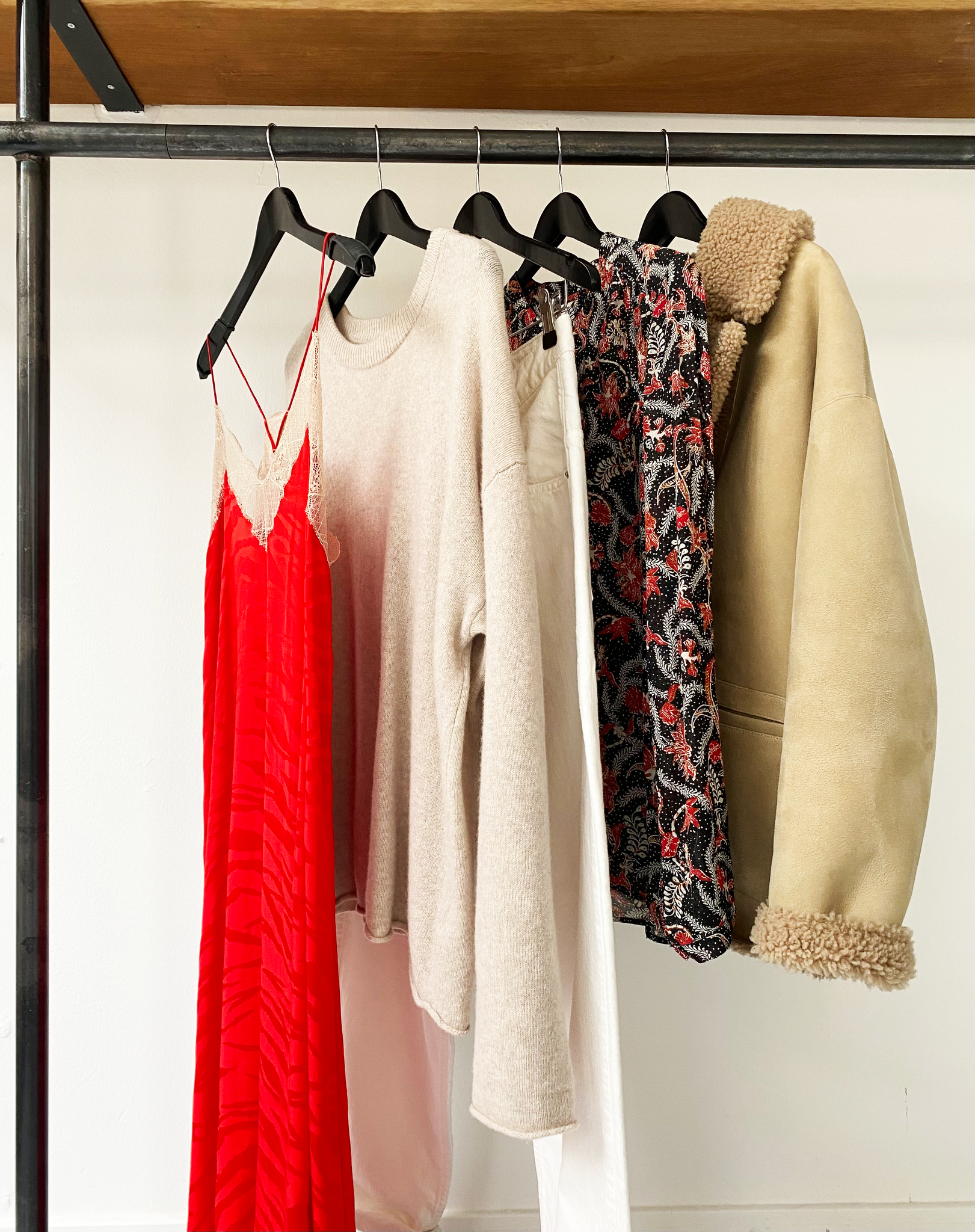 Zadig & Voltaire red silk slip dress size S