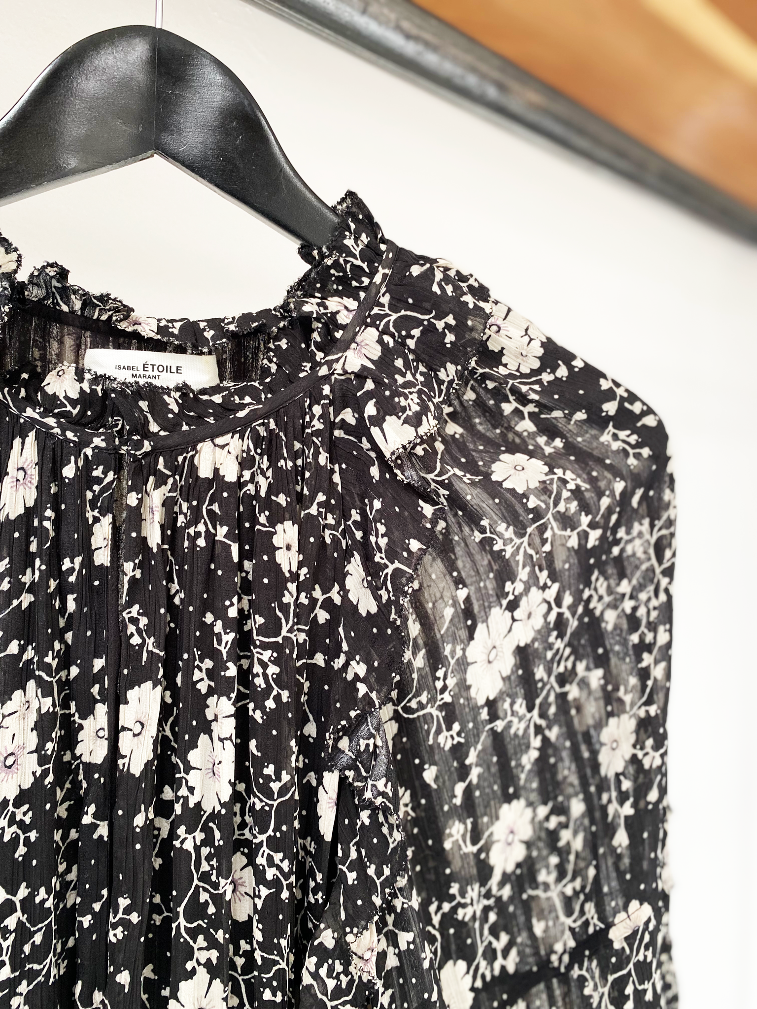 Isabel Marant Étoile black floral maxi dress size 38