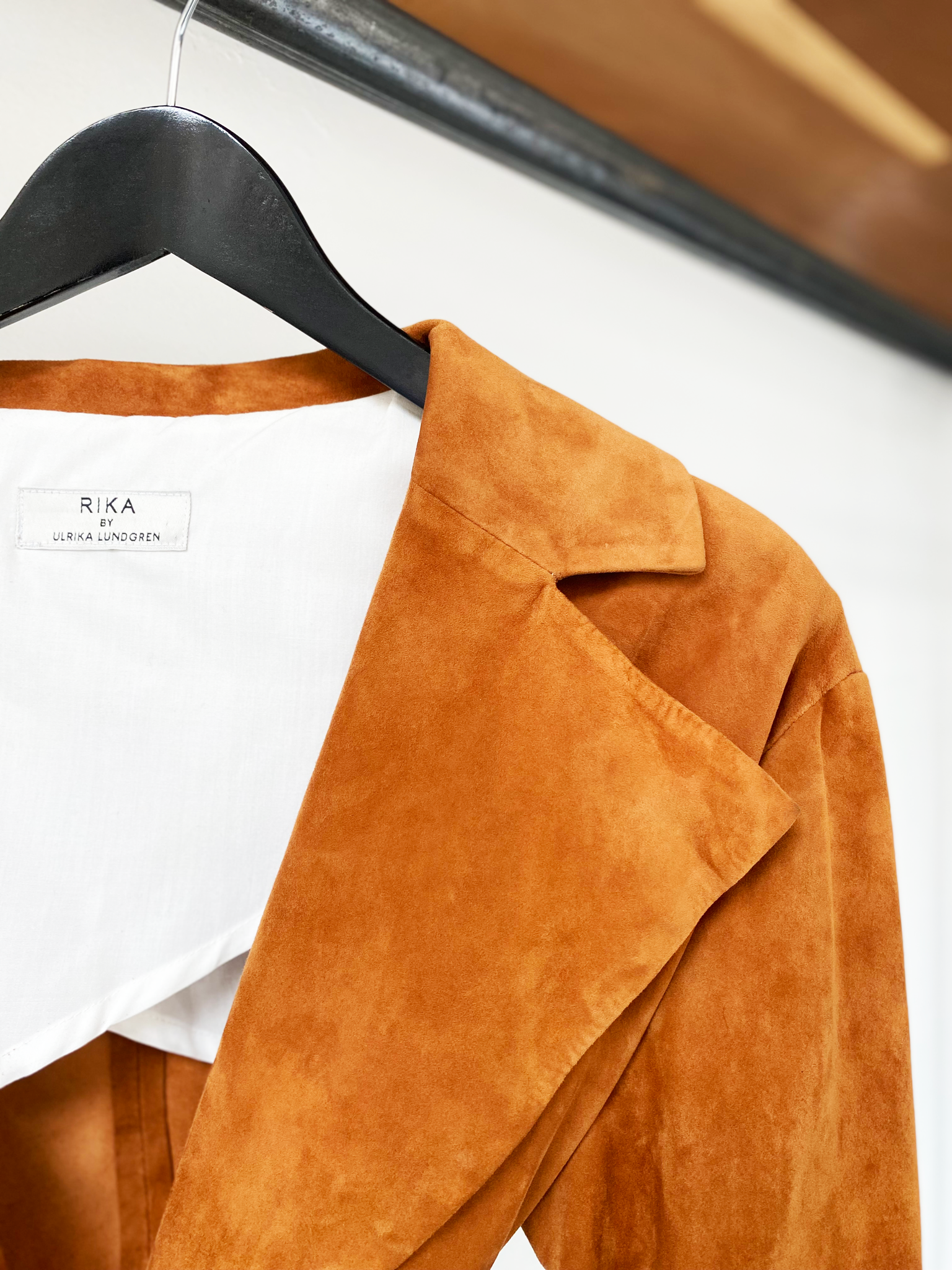 Rika Studios camel suede belted coat size S