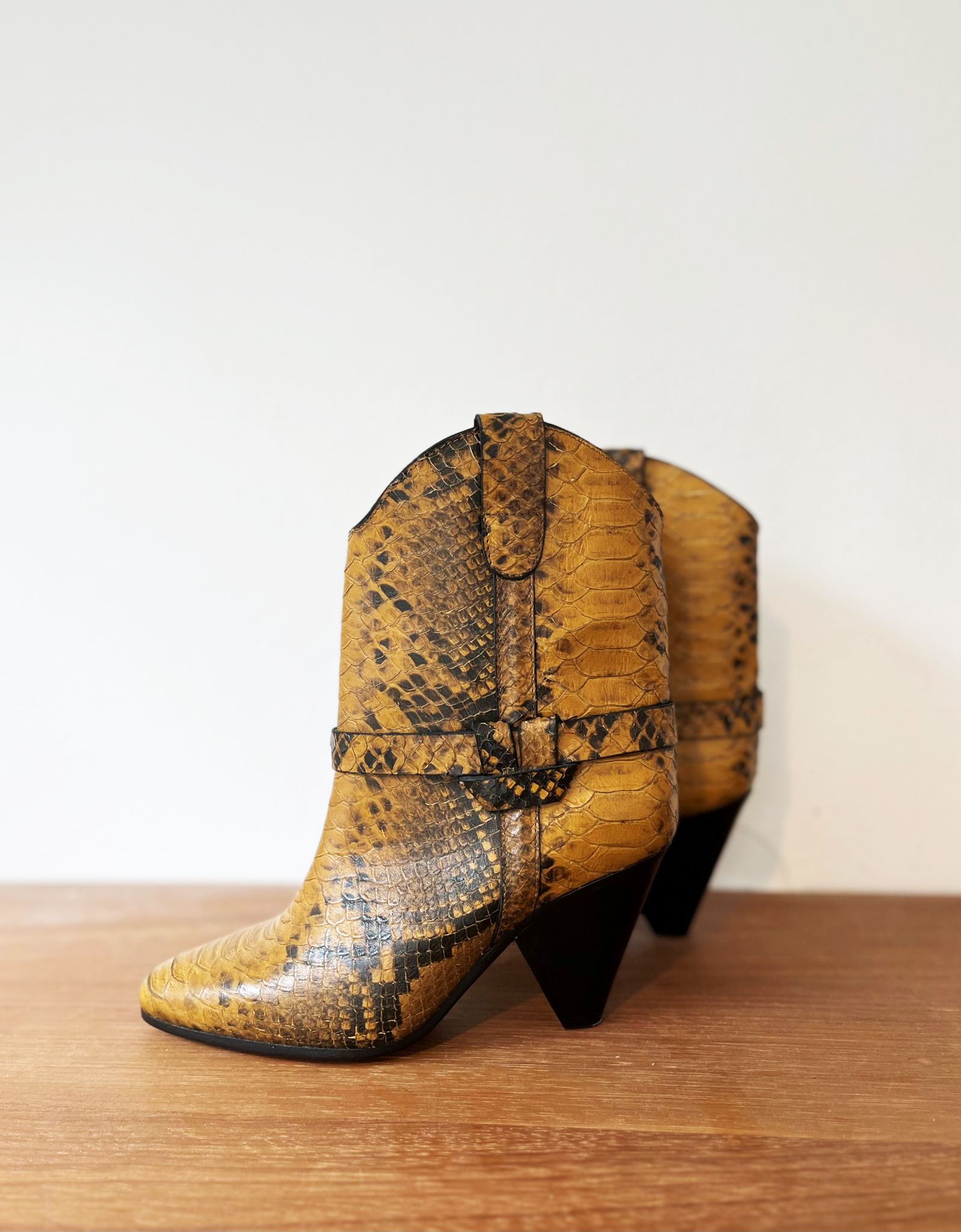 Isabel Marant snake-effect leather boots size 37