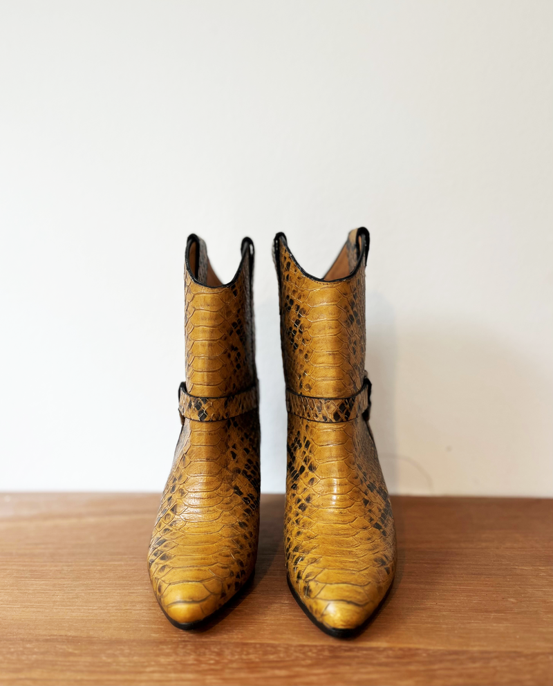 Isabel Marant snake-effect leather boots size 37