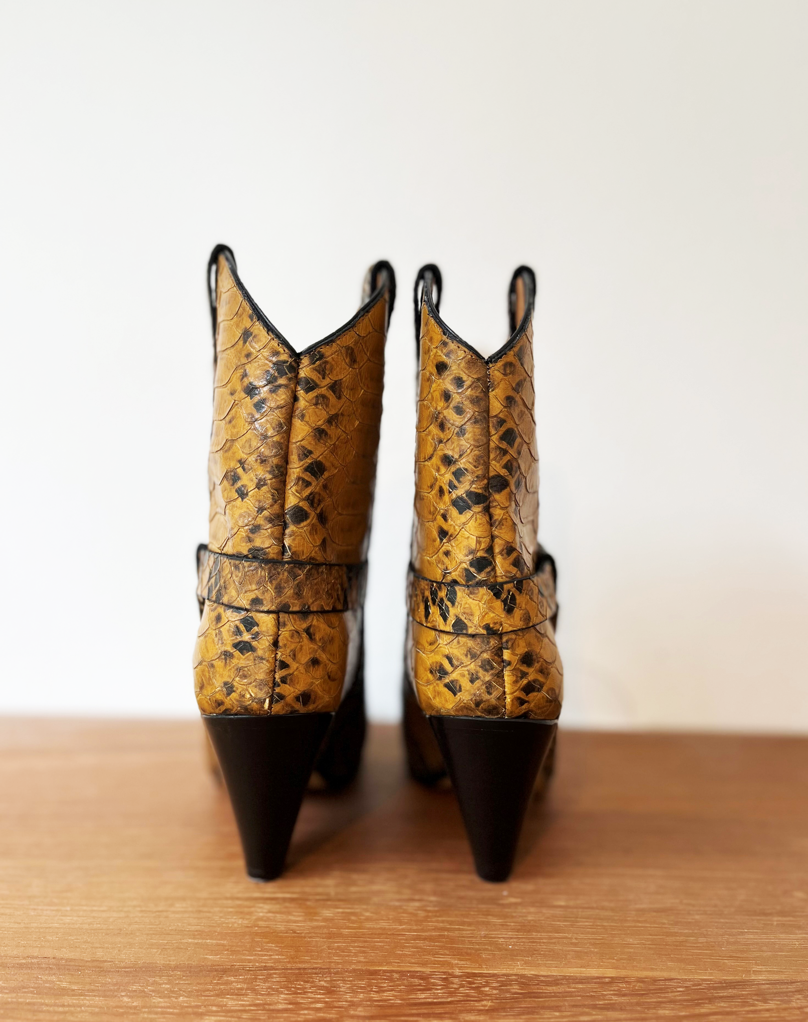 Isabel Marant snake-effect leather boots size 37