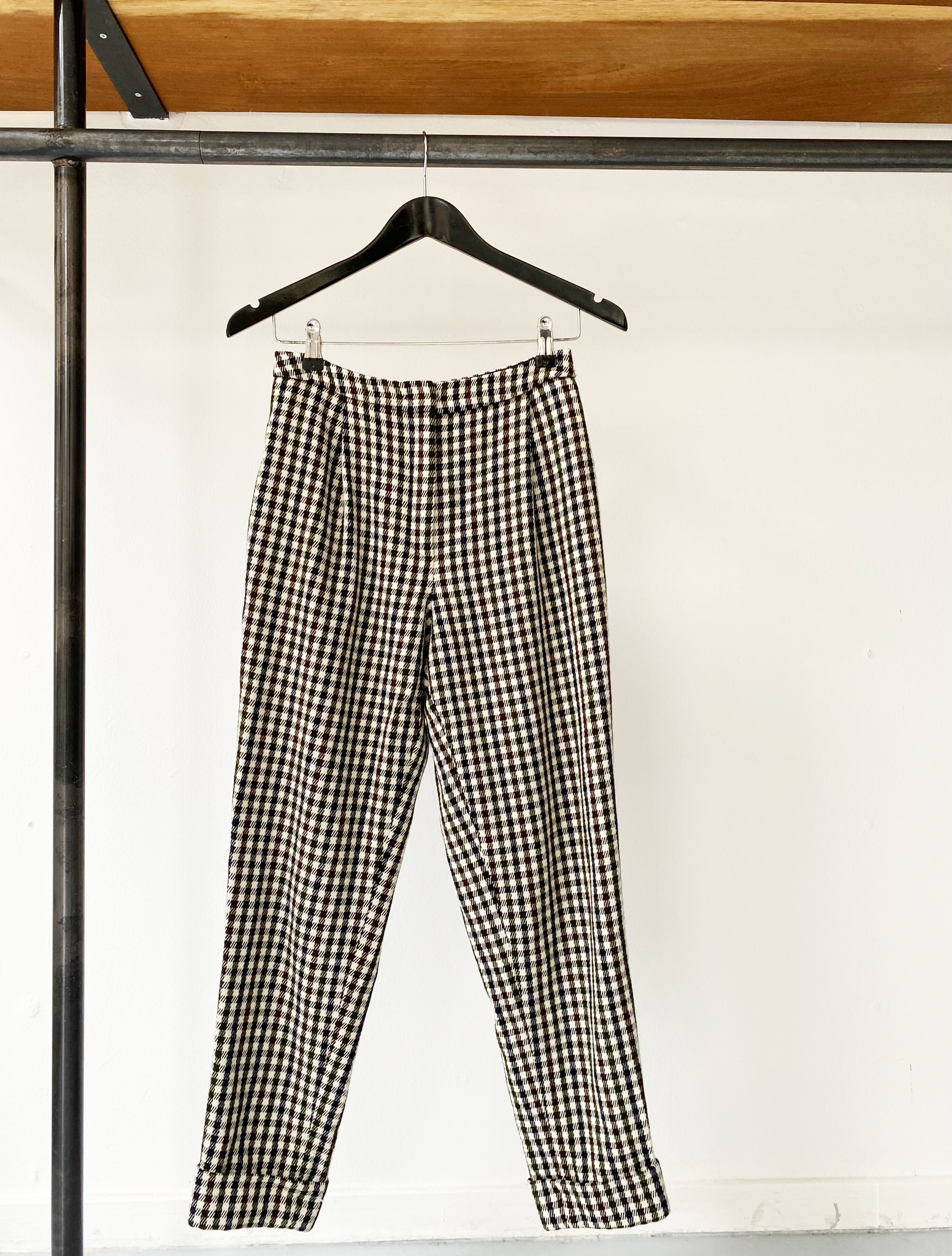 Odeeh wool checked trousers size 34