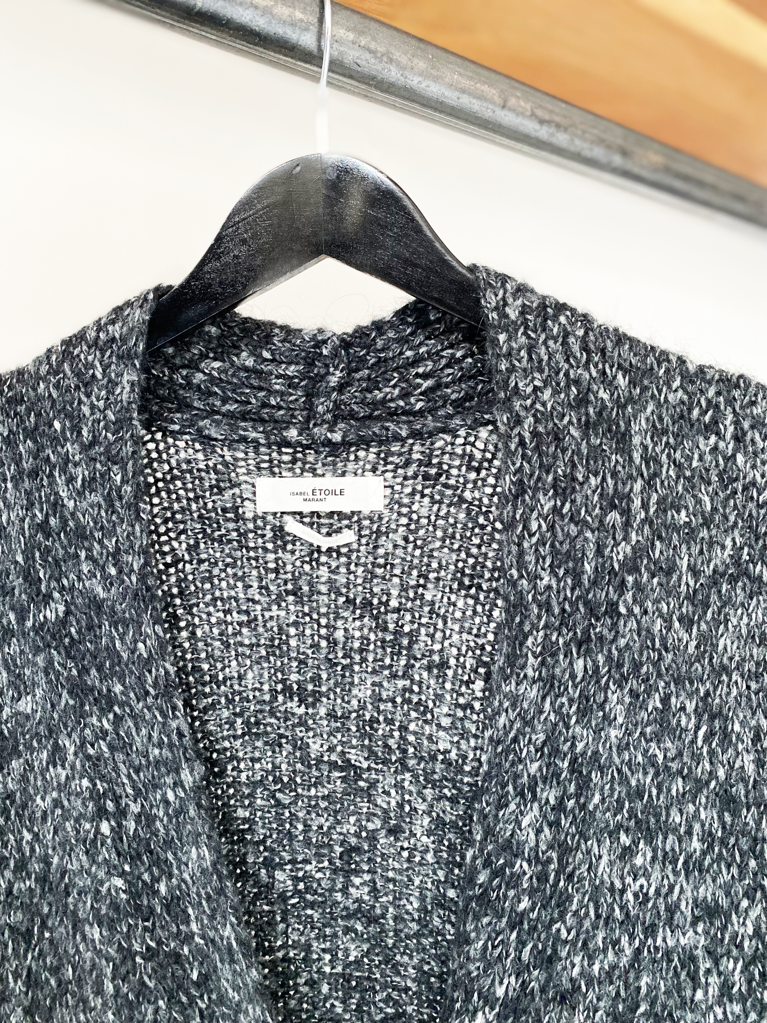 Isabel Marant Étoile grey melange knitted cardigan size 38