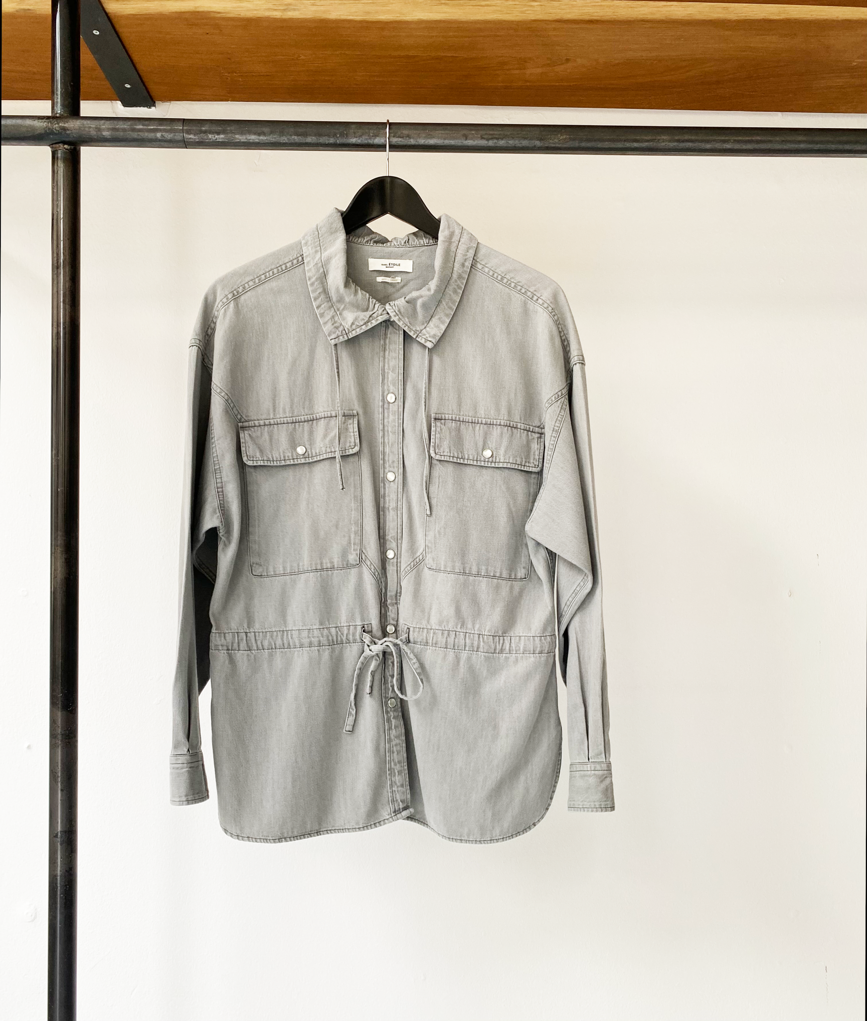 Isabel Marant Étoile madras denim overshirt size 36