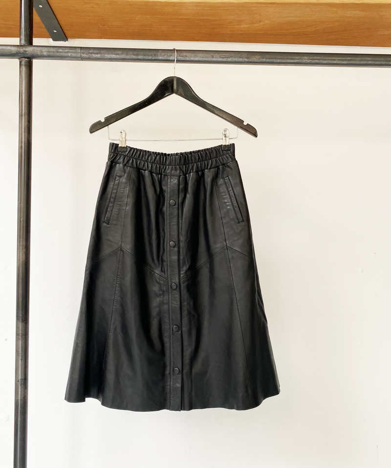 DANTE 6 leather button down skirt size 2