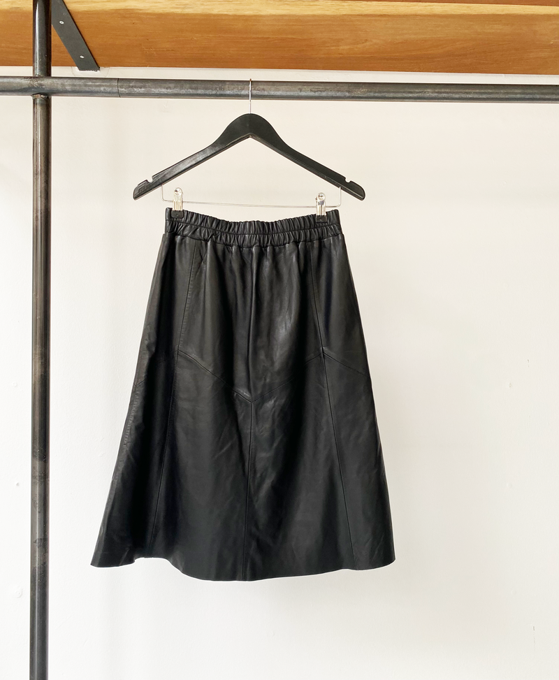 DANTE 6 leather button down skirt size 2