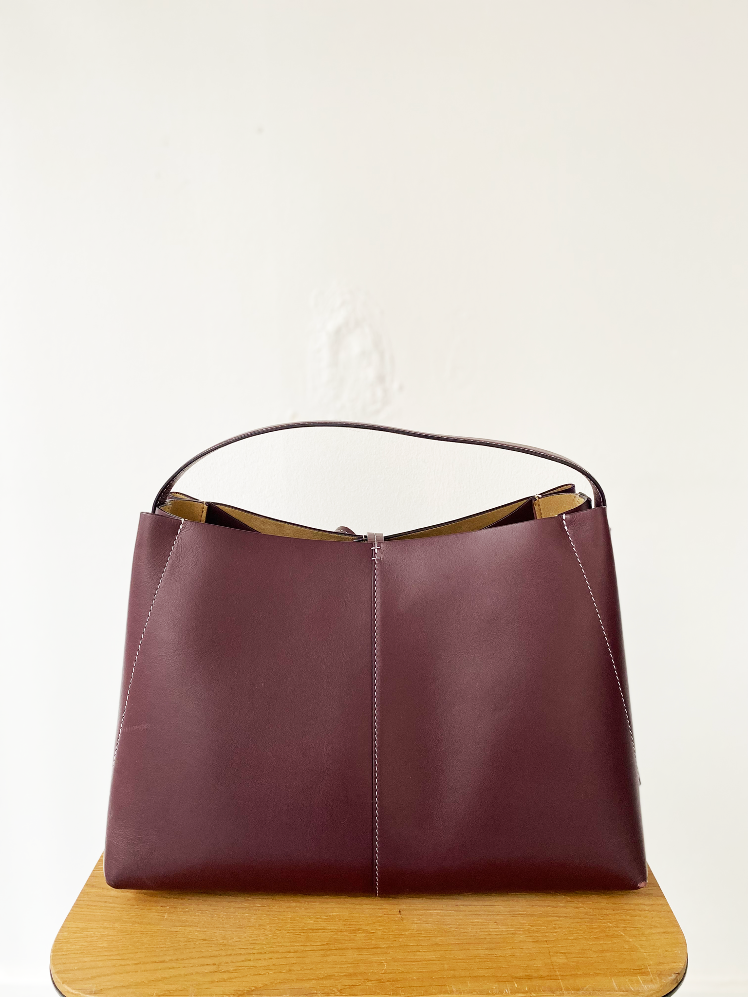 Wandler ava leather tote bag