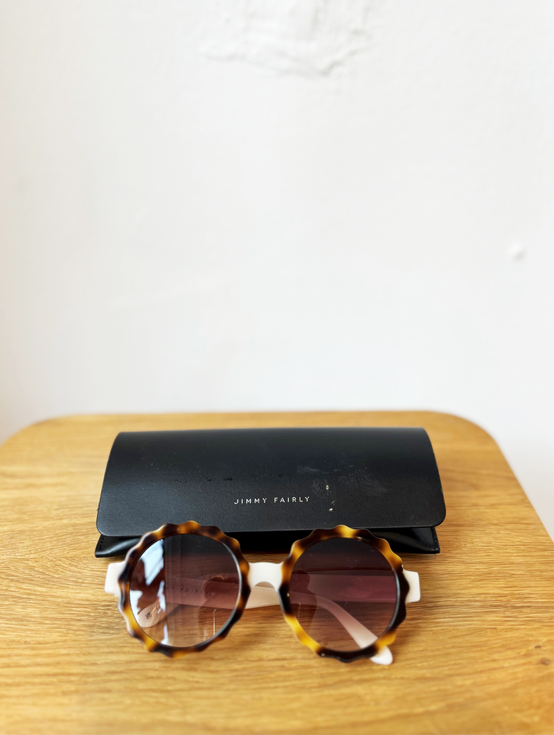 Jimmy Fairly brown tortoiseshell sunglasses