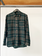 Isabel Marant dark green wool check shirt size 40