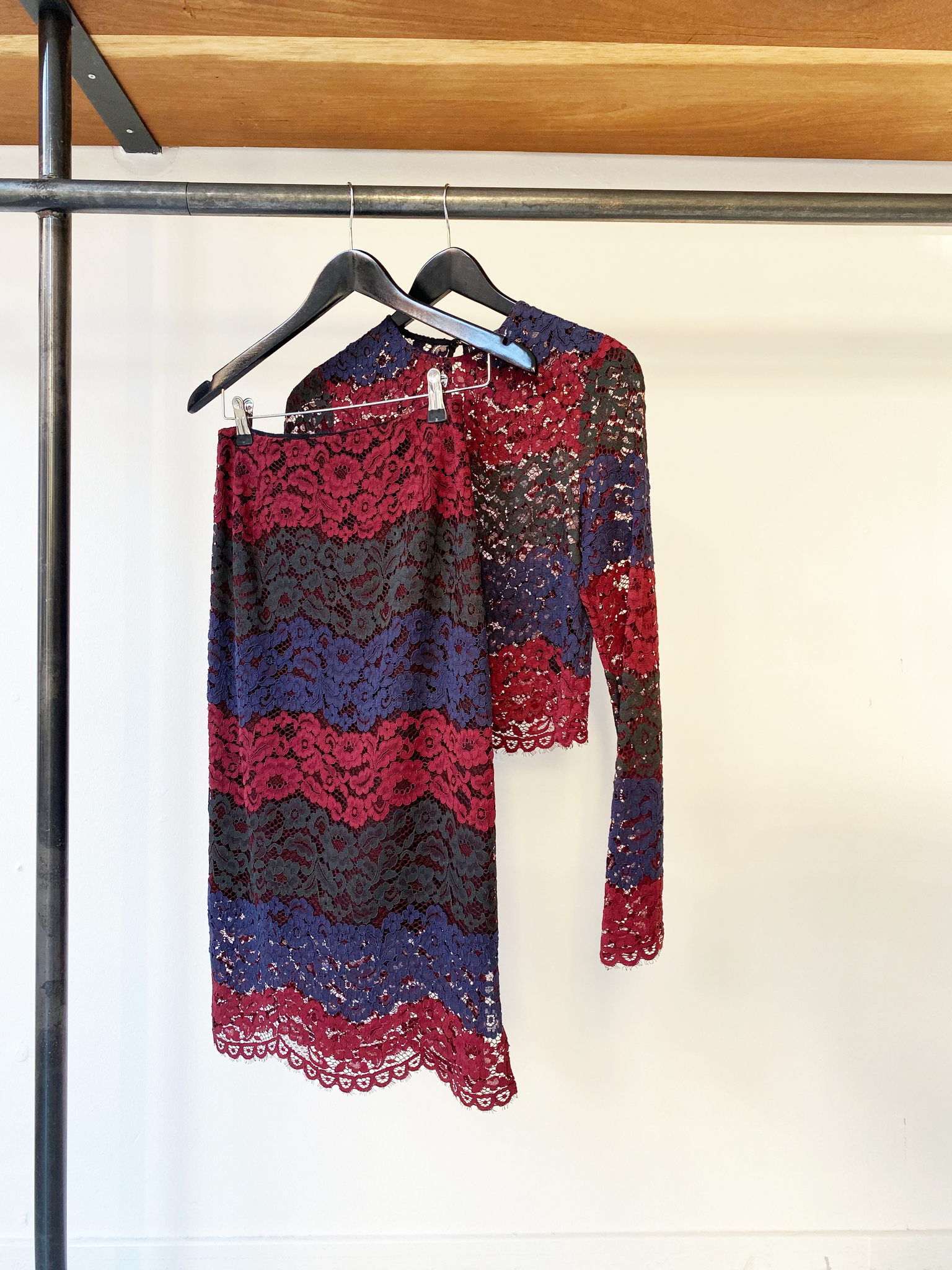 Sandro two piece lace set size S