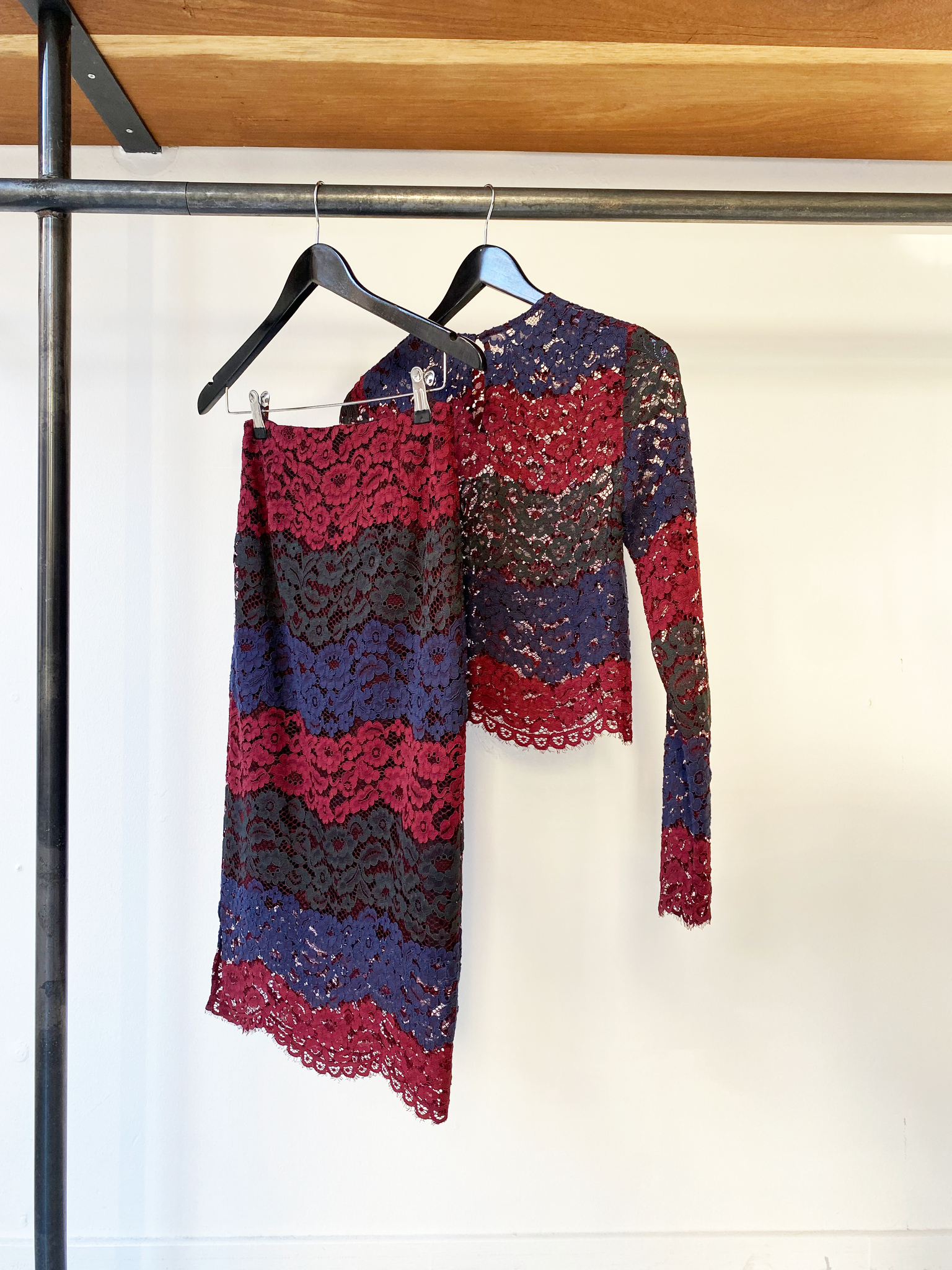 Sandro two piece lace set size S