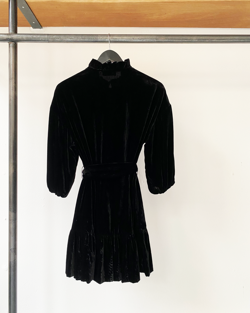 Hofmann Copenhagen black velvet dress size 36