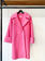 Kjaer Kobenhavn pink wool blend coat size XS