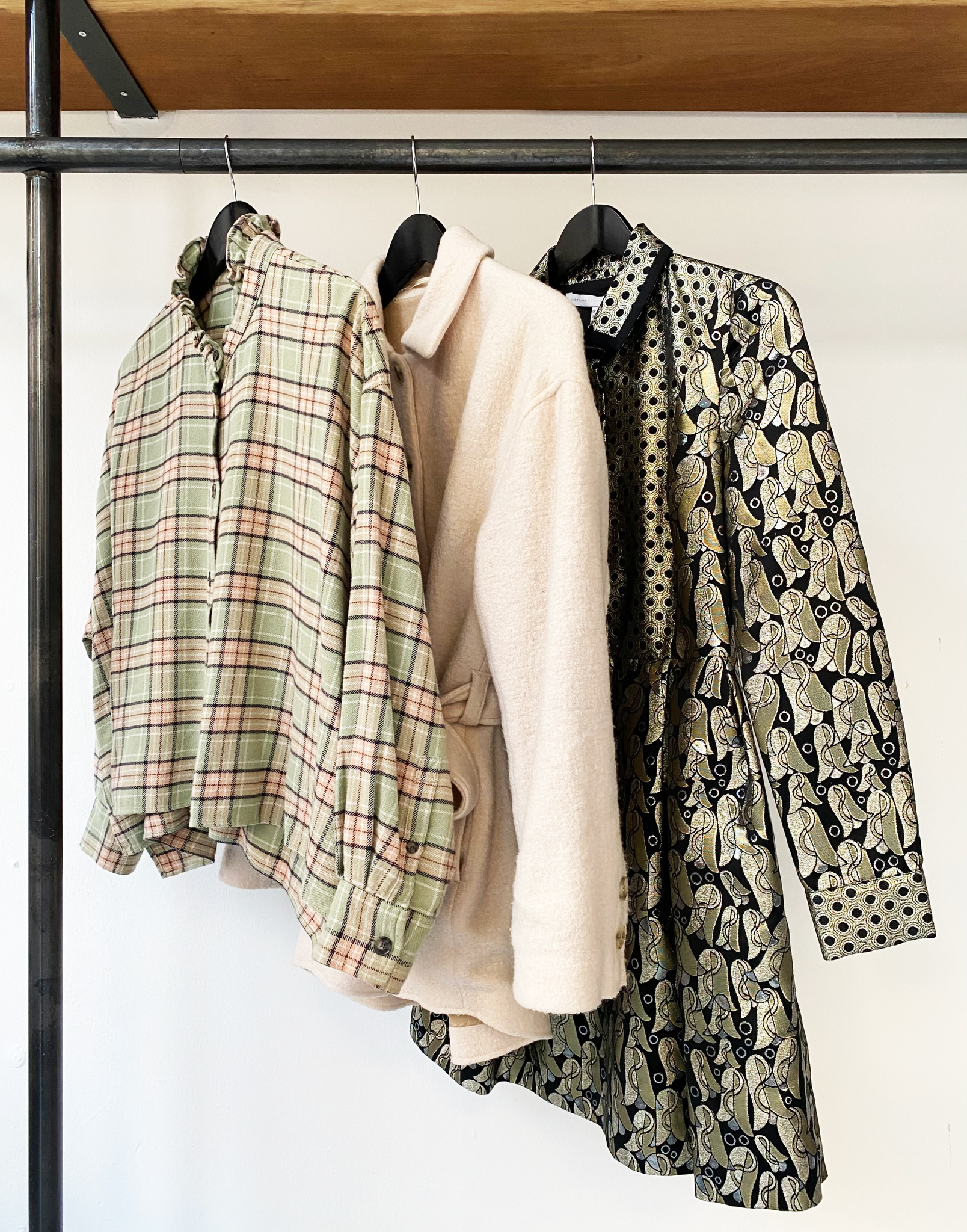 Victoria Beckham silver gold metallic dress size 38