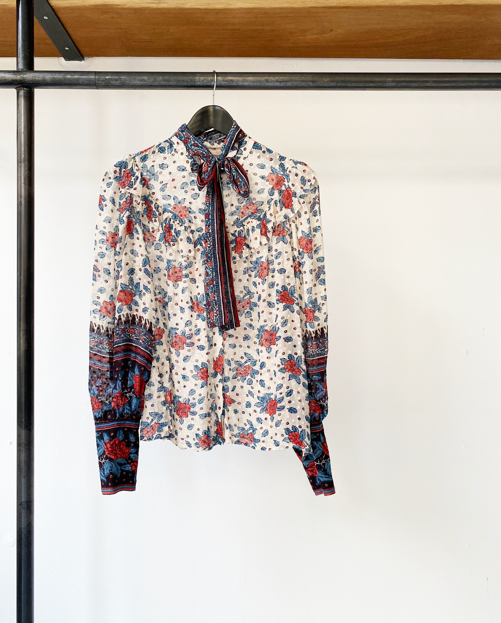 Ulla Johnson Ulla Johnson rose pattern ruffle blouse size 6