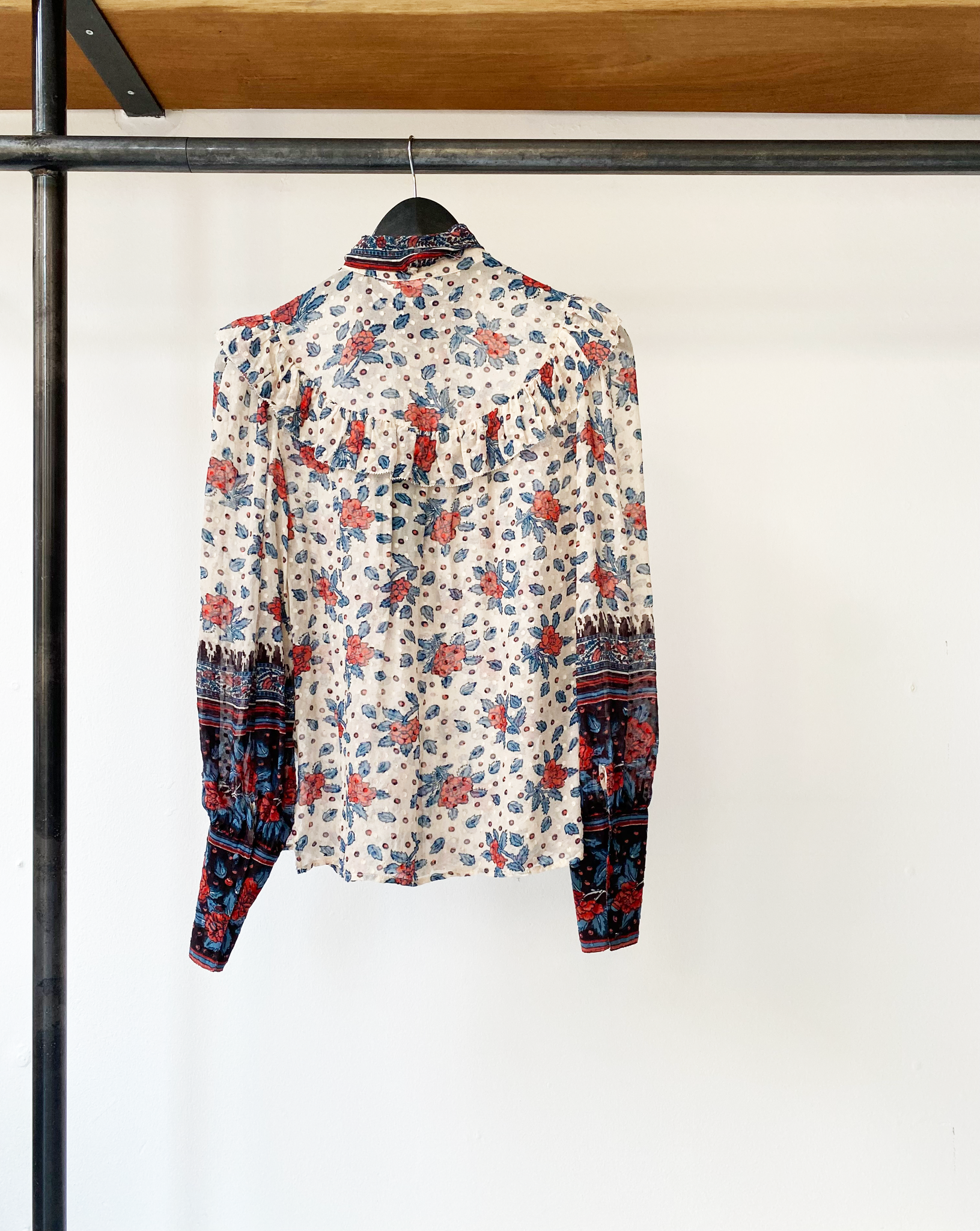 Ulla Johnson Ulla Johnson rose pattern ruffle blouse size 6