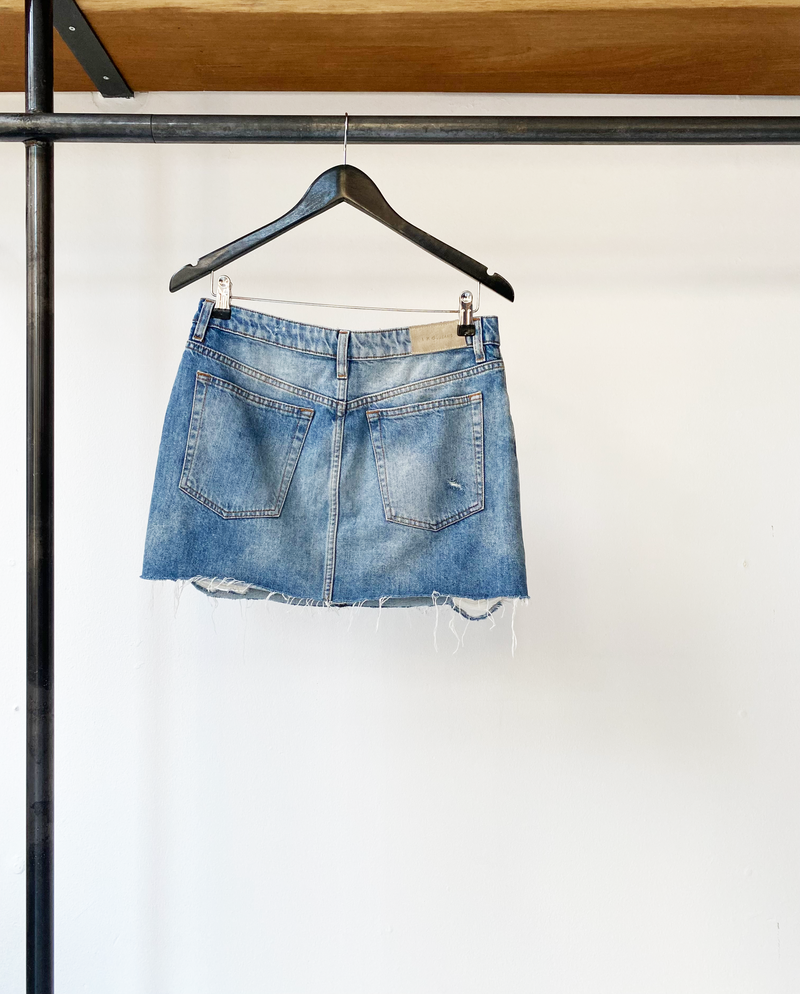 IRO jeans ripped denim skirt size 38