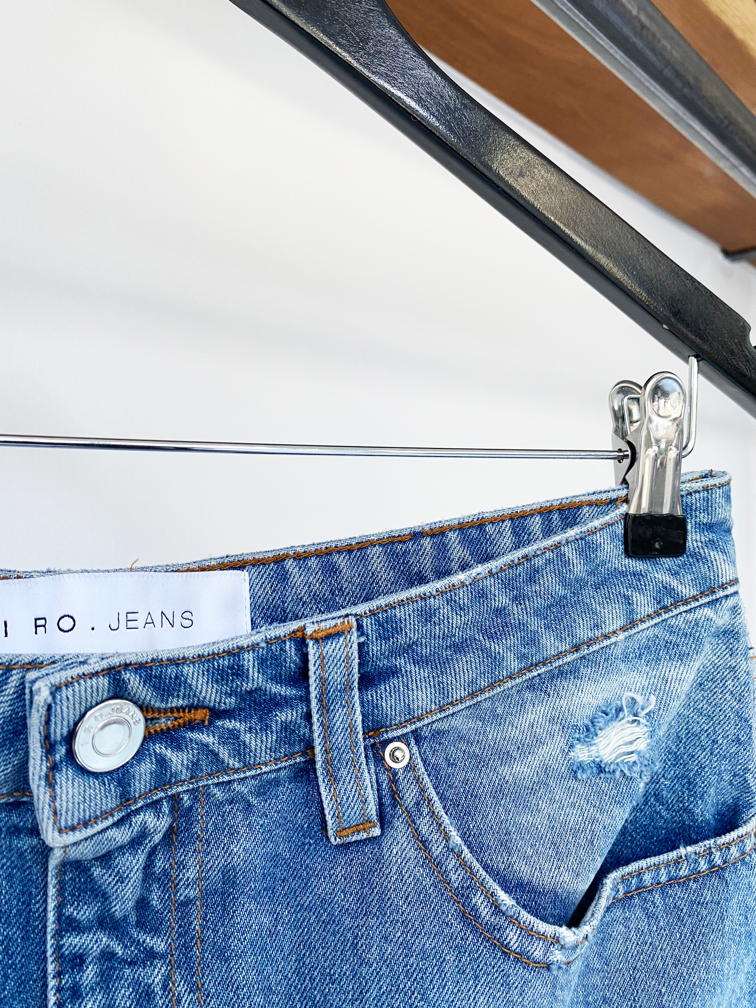 IRO jeans ripped denim skirt size 38