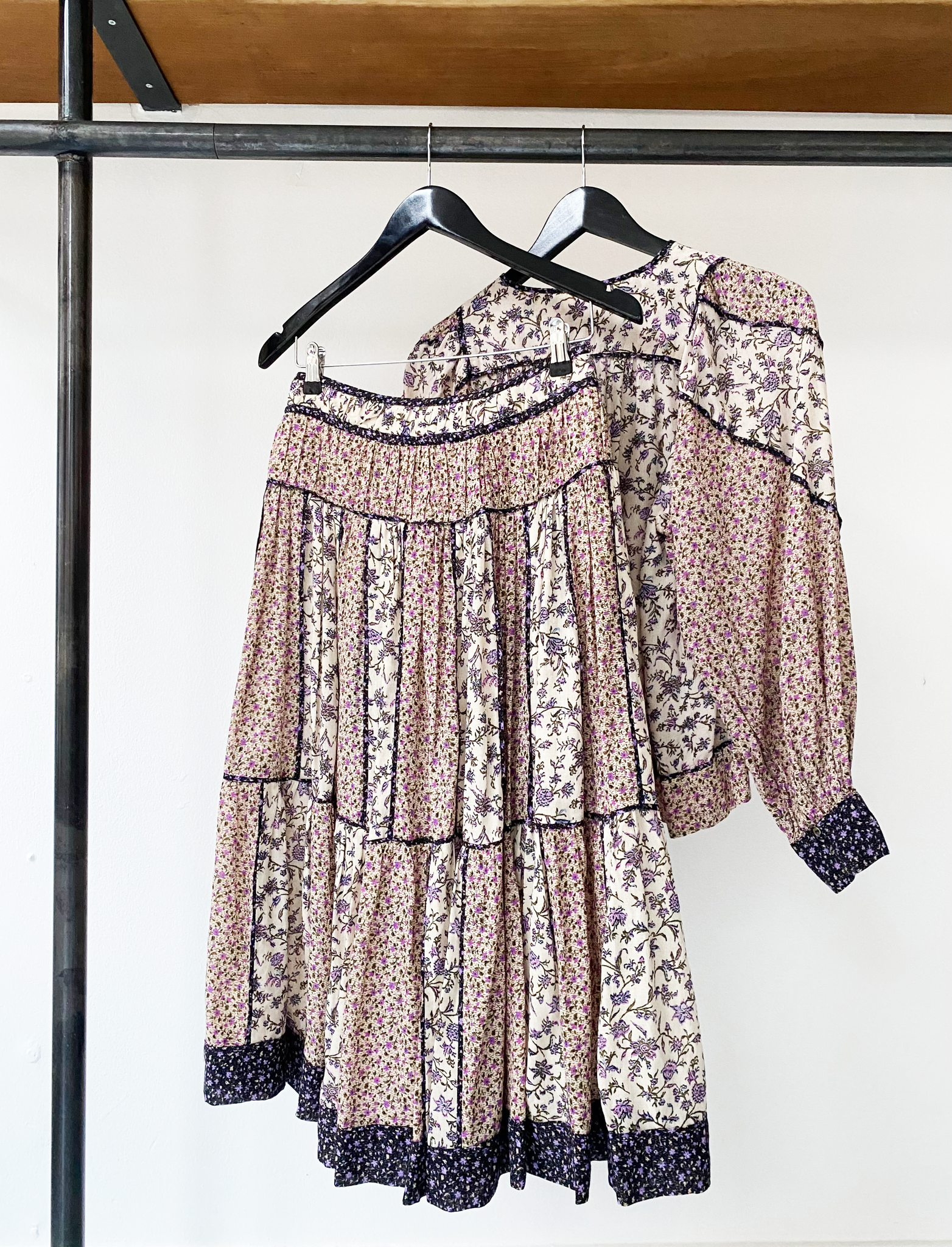 Ulla Johnson floral-print midi skirt size 4