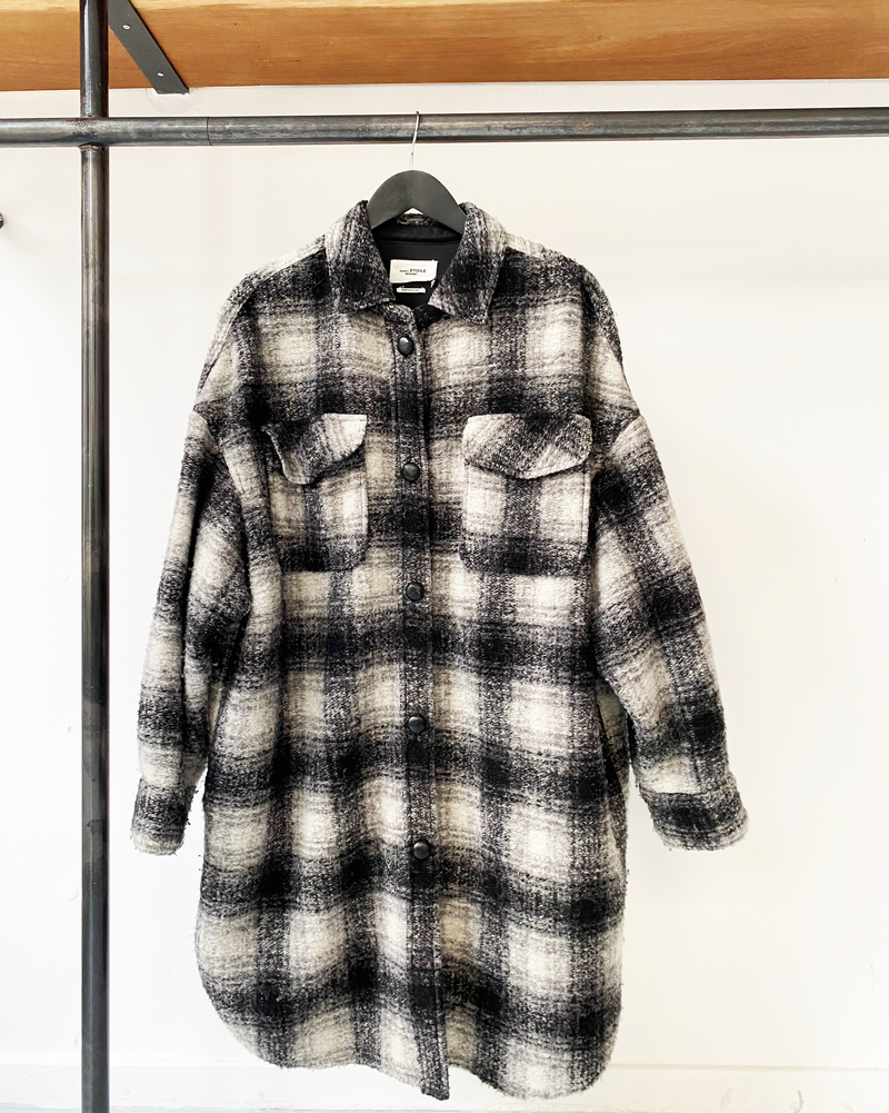 Isabel Marant Étoile wool checked overshirt size 2