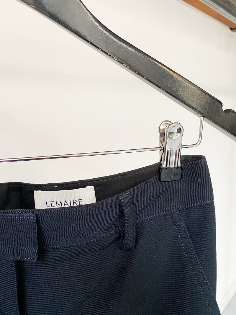 Lemaire blue cotton trousers size 38