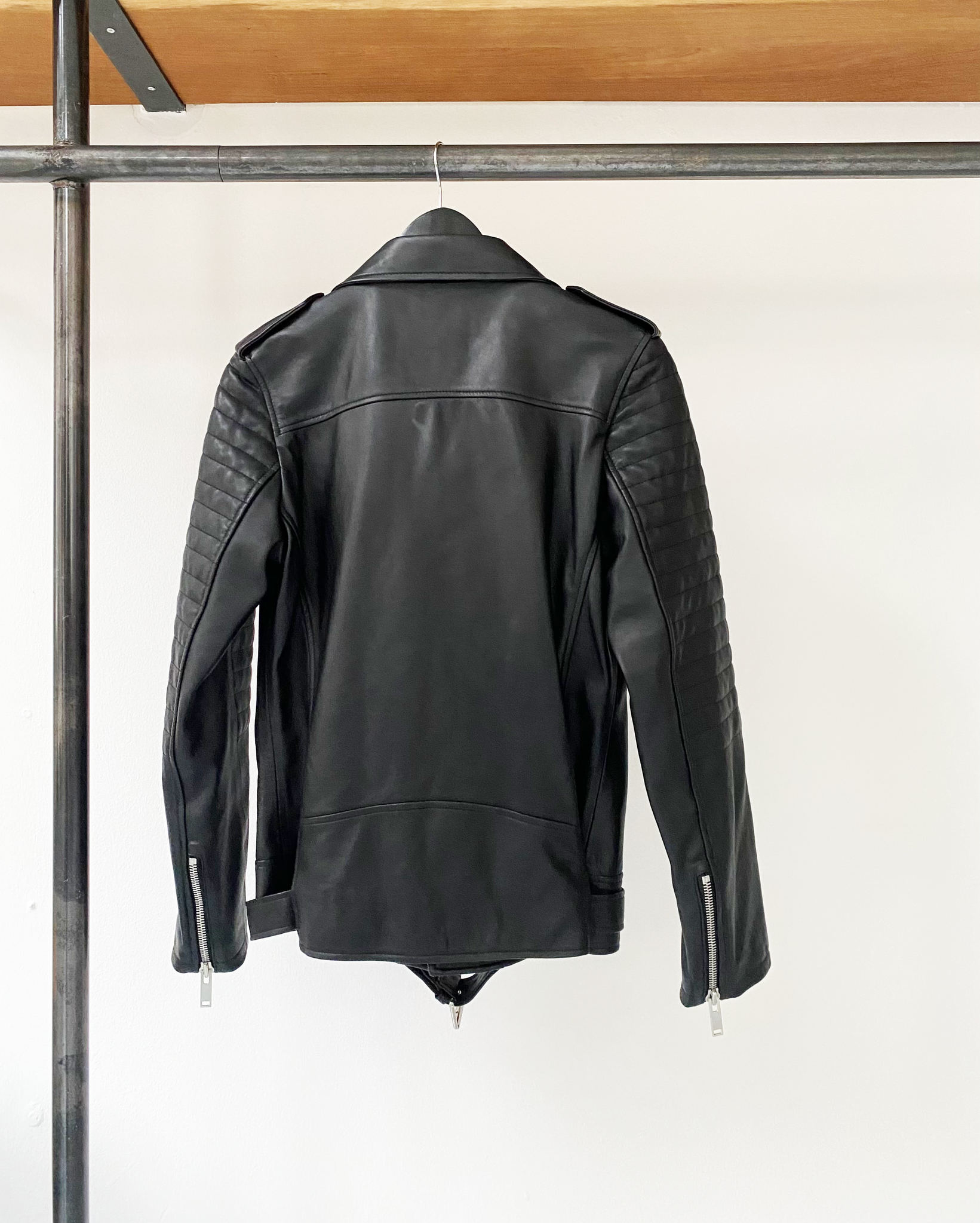 Frenken soft leather biker jacket size 36