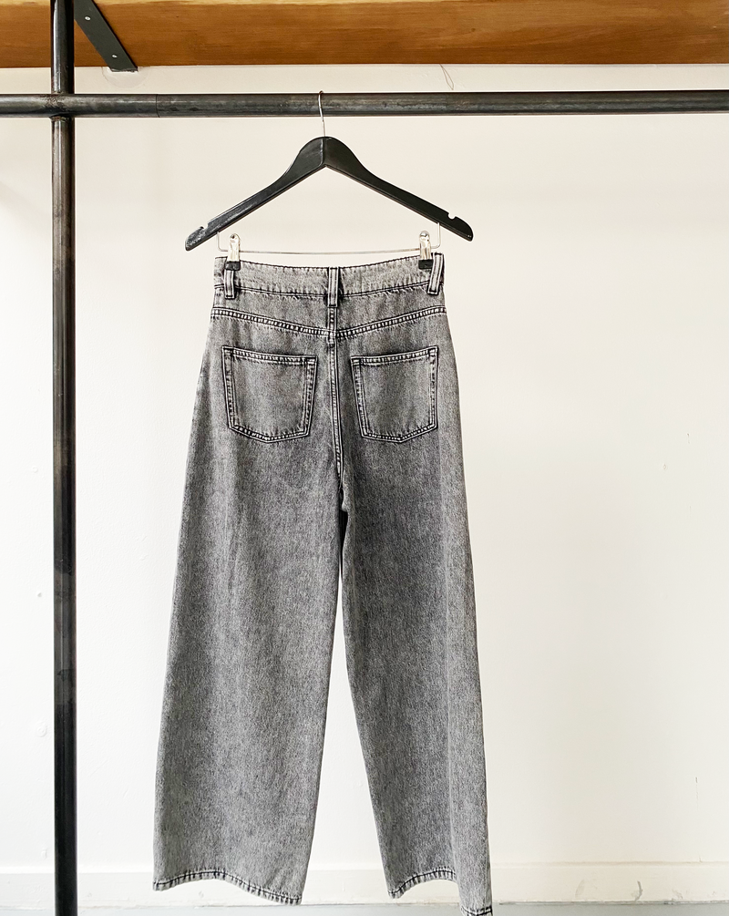 IRO grey denim wide leg jeans size 26