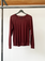 A.P.C. burgundy merino wool jumper size M