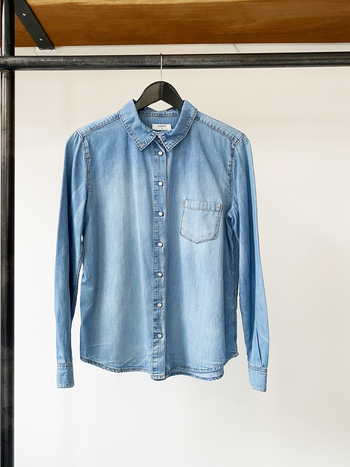 ba&sh light denim shirt size 1