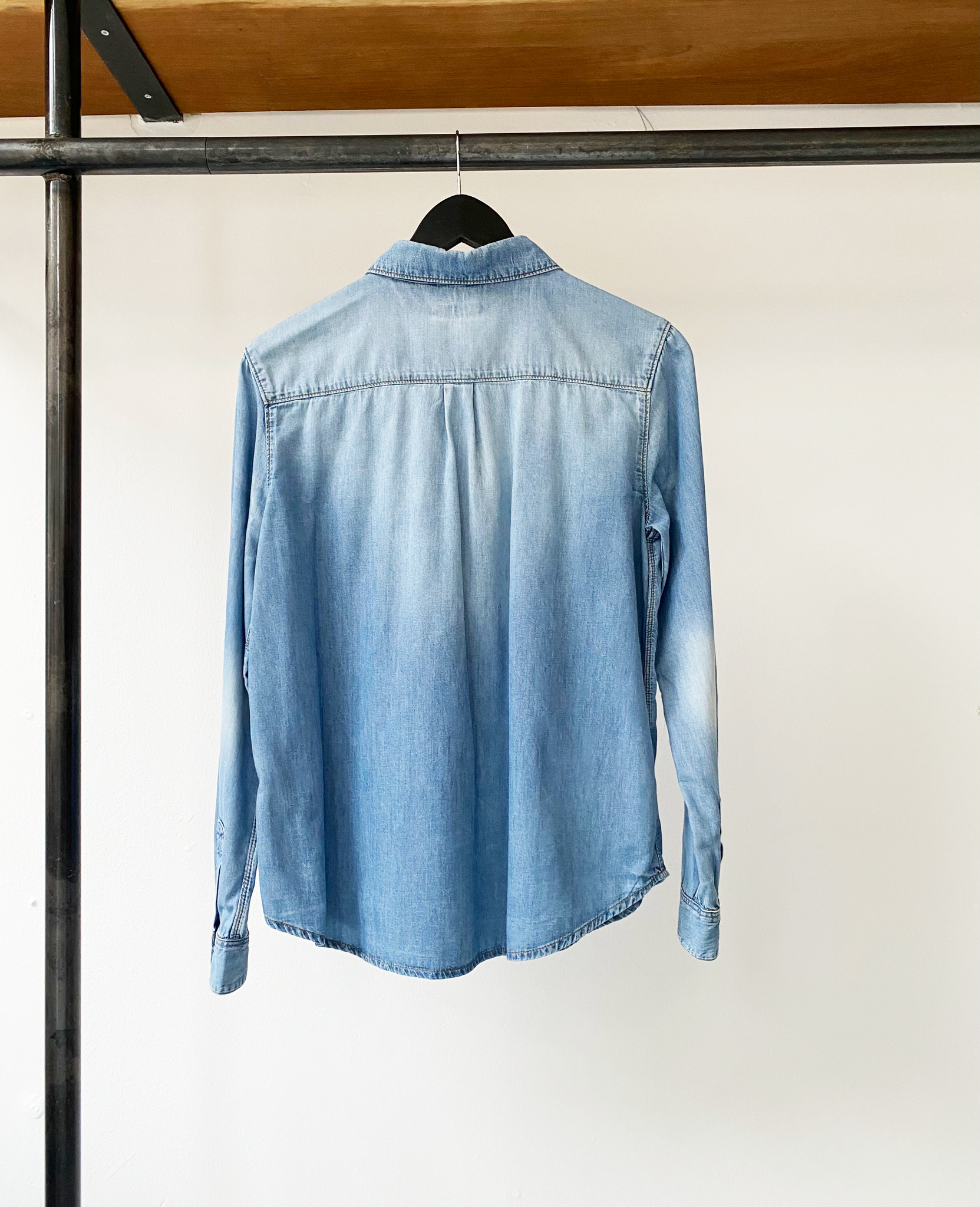 ba&sh light denim shirt size 1