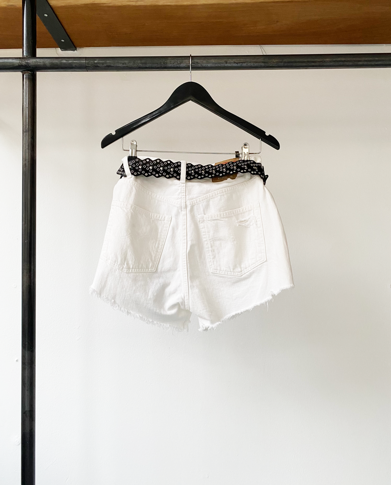 Denimist white denim shorts size 25