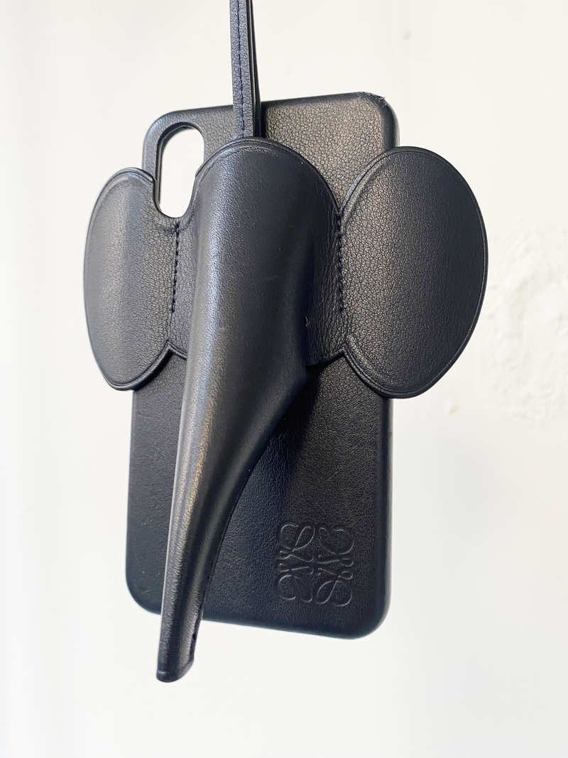 Loewe leather elephant phone case