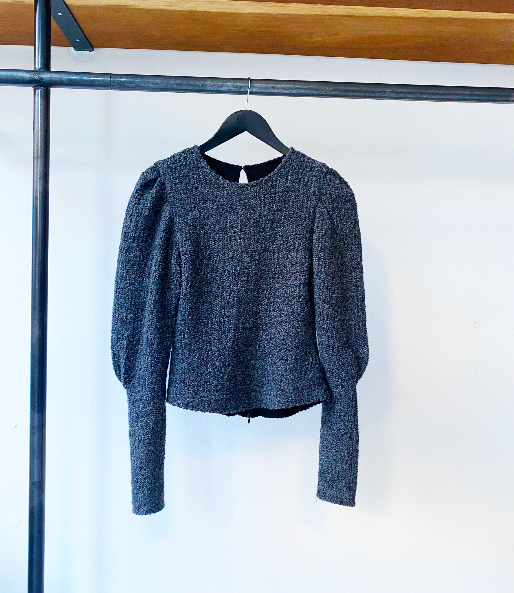 Isabel Marant anthracite bouclé knit size 36