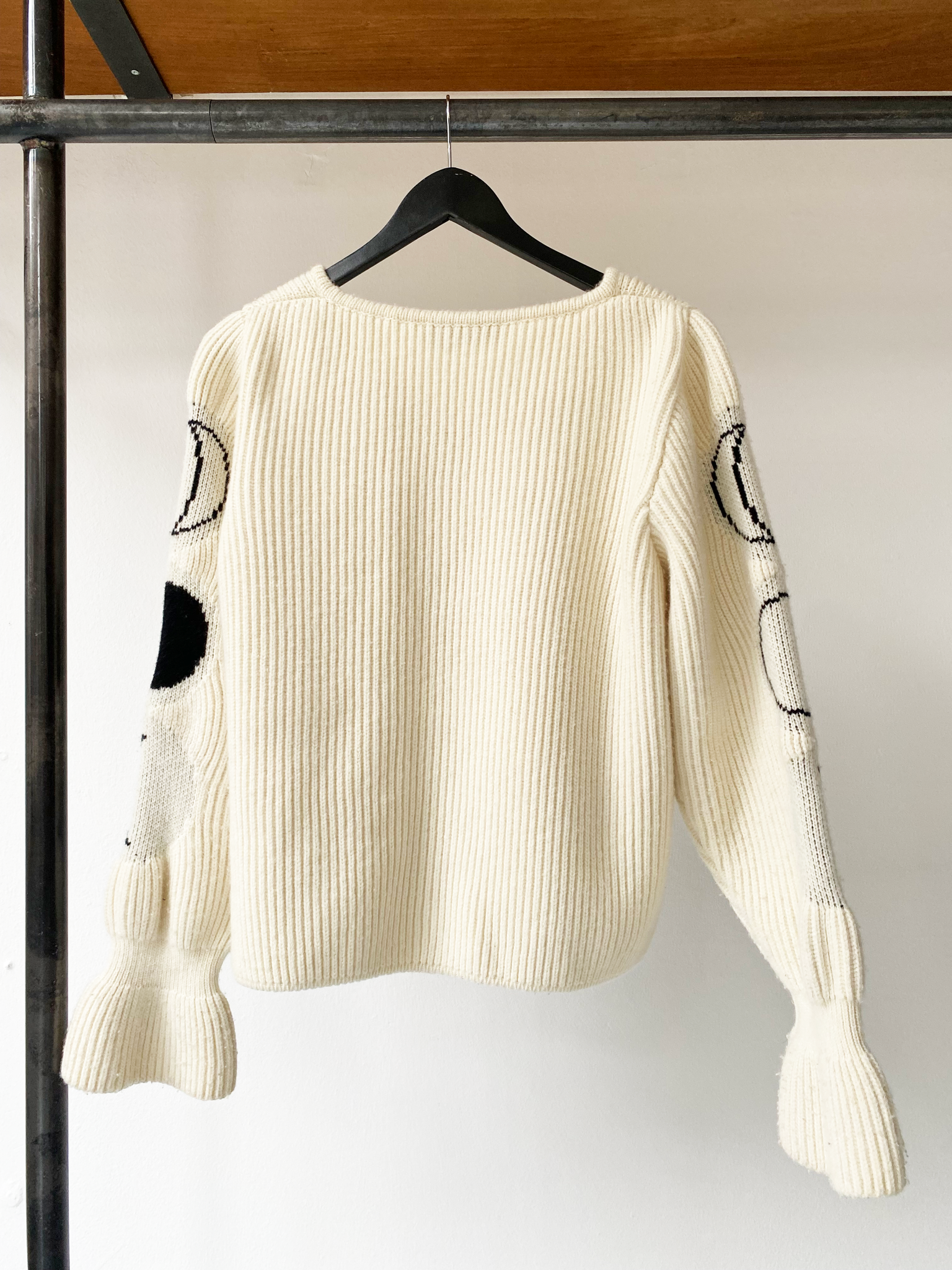 AMI AMALIA white organic moon cardigan size M