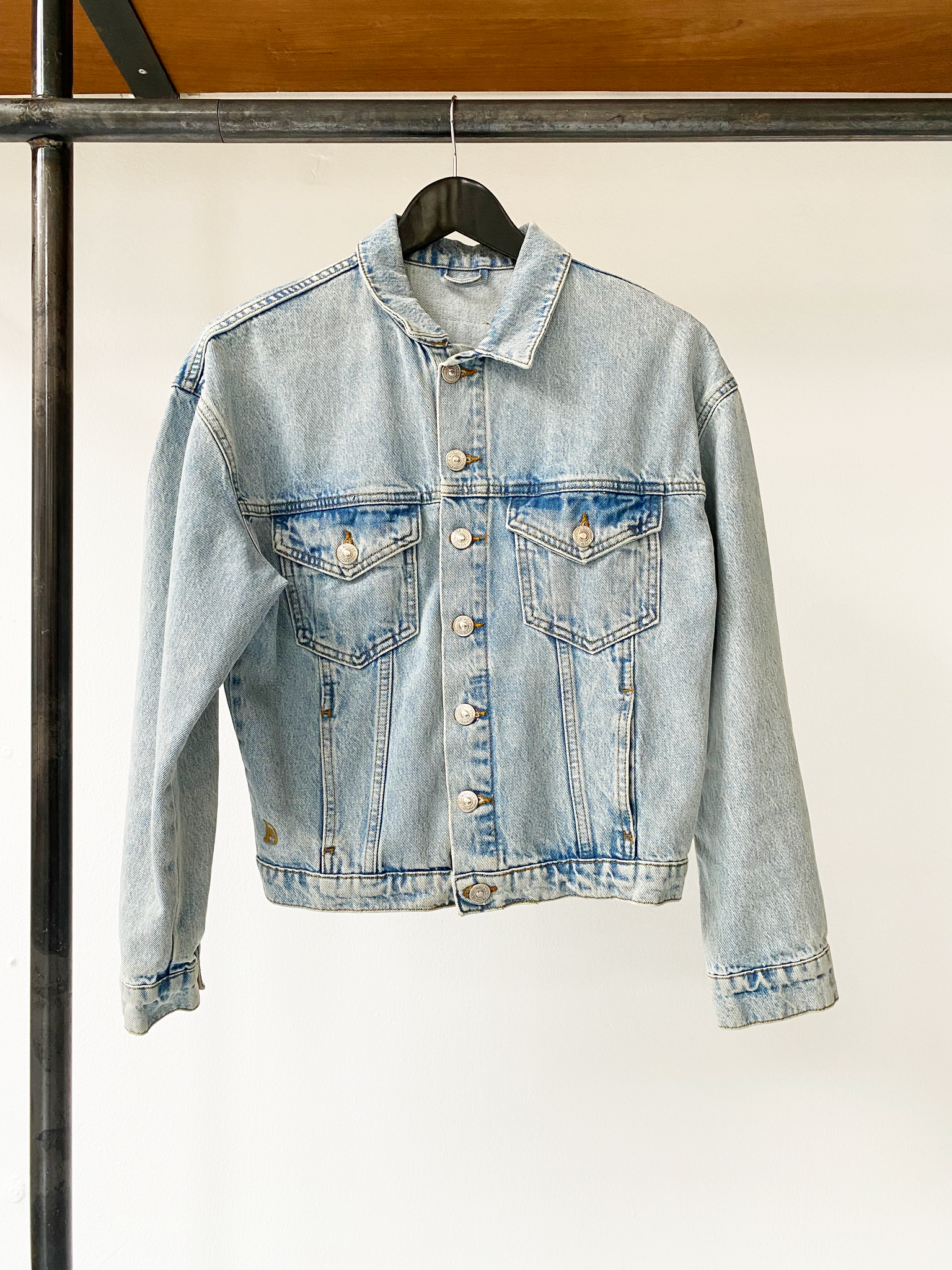 DÉ ROCOCO boxy puffy denim jacket size S