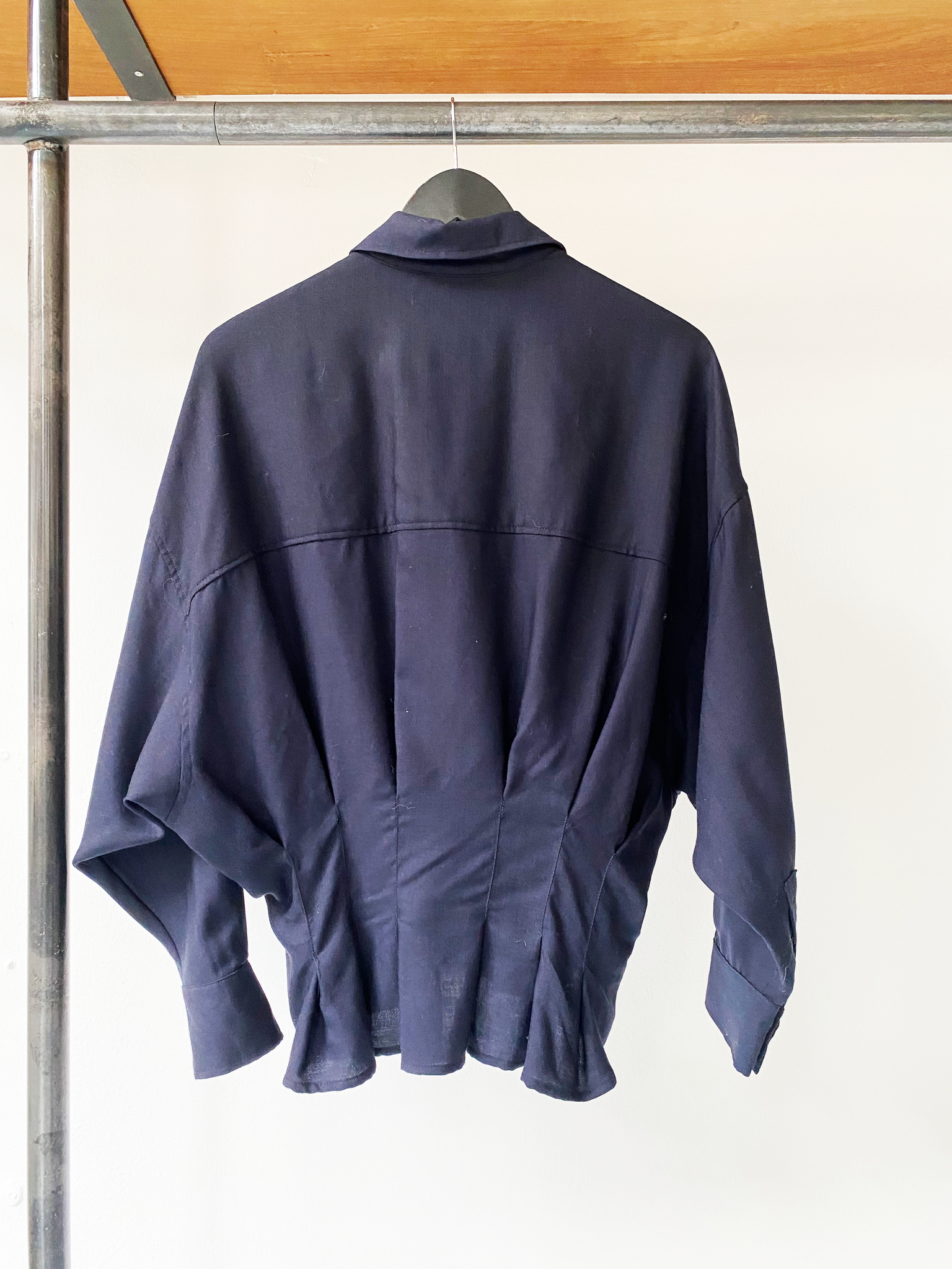 RÓHE sculptural wool blend shirt size 38