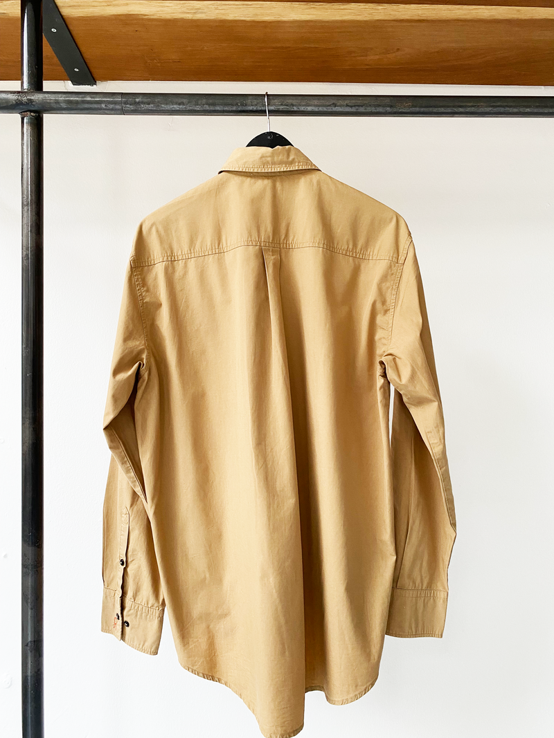 Rika Studios classic camel oversized shirt size S