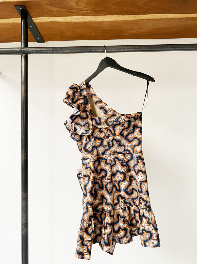 Isabel Marant one-shoulder ruffle dress size uknown [XS-S]