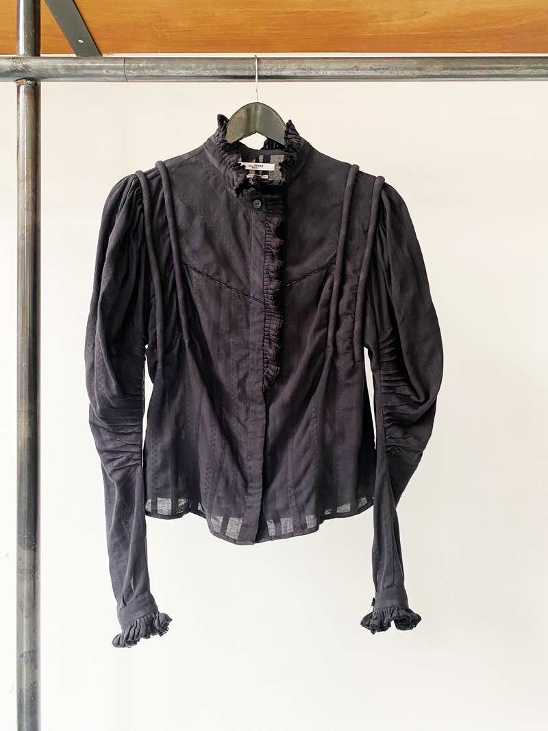 Isabel Marant Étoile black darya shirt size 36