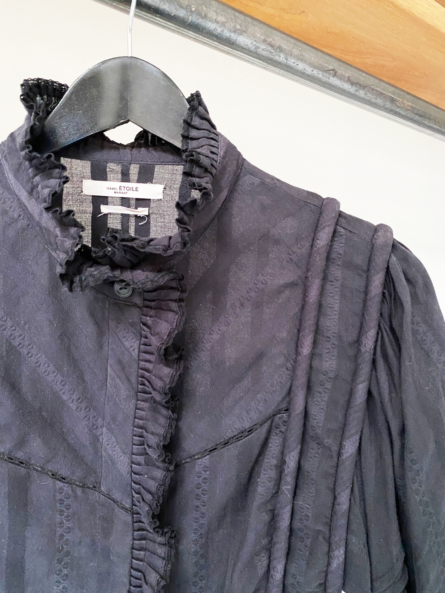 Isabel Marant Étoile black darya shirt size 36