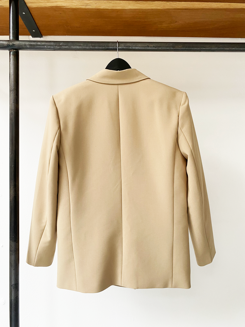 The Frankie Shop camel oversized blazer size XS