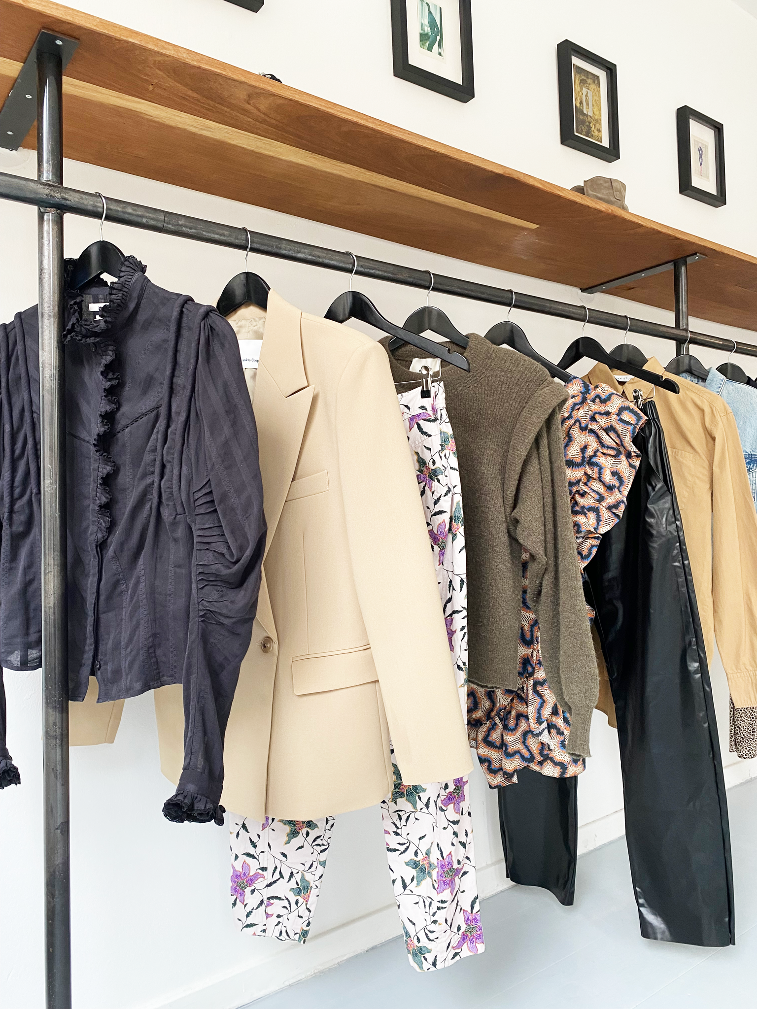 The Frankie Shop camel oversized blazer size XS