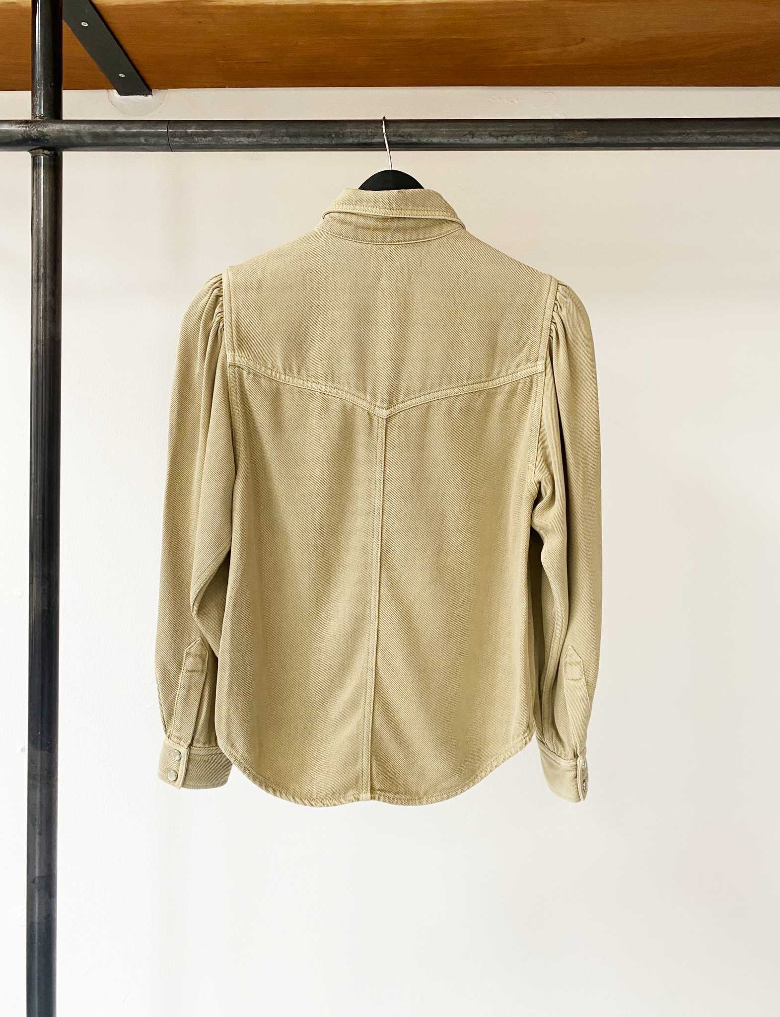 Isabel Marant Étoile beige fluid denim shirt size 34