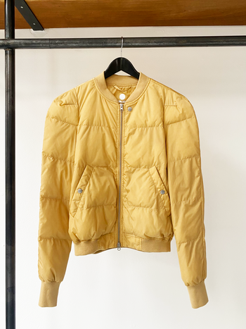 Isabel Marant mustard codyga puffer jacket size 36